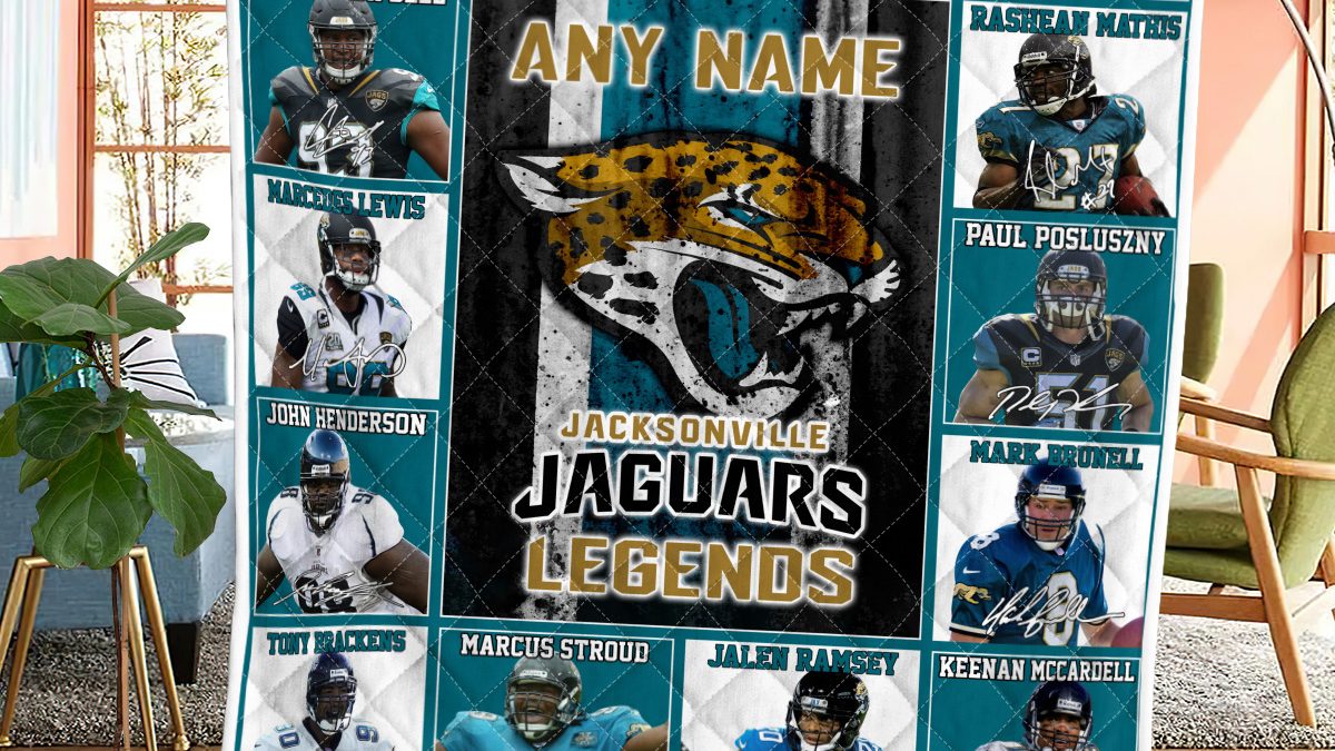 NFL Jacksonville Jaguars Legends 3D Pullover Hoodie For Fans