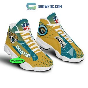 Jacksonville Jaguars NFL Personalized Air Jordan 13 Sport Shoes