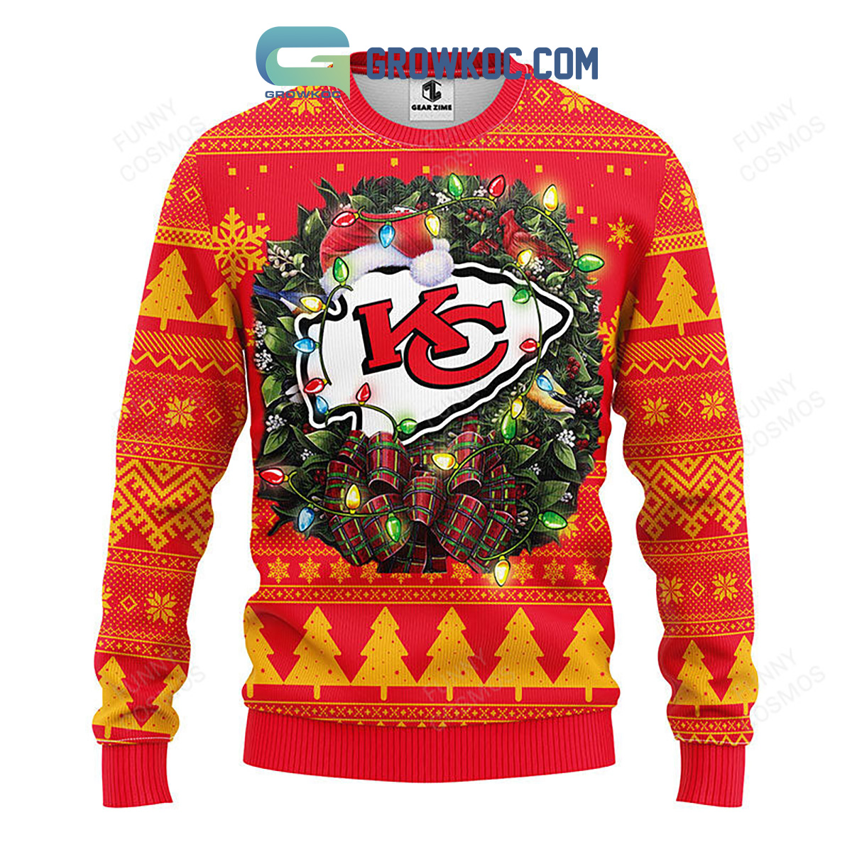 Kansas City Chiefs Christmas Ugly Sweater - Growkoc