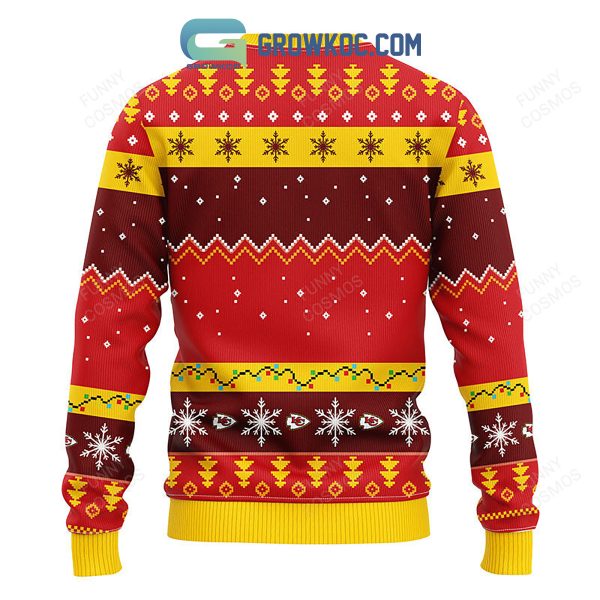 Kansas City Chiefs Dabbing Santa Claus Christmas Ugly Sweater