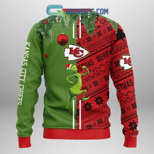 Kansas City Chiefs Grinch & Scooby Doo Christmas Ugly Sweater