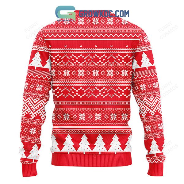 Kansas City Chiefs Grinch Hug Christmas Ugly Sweater