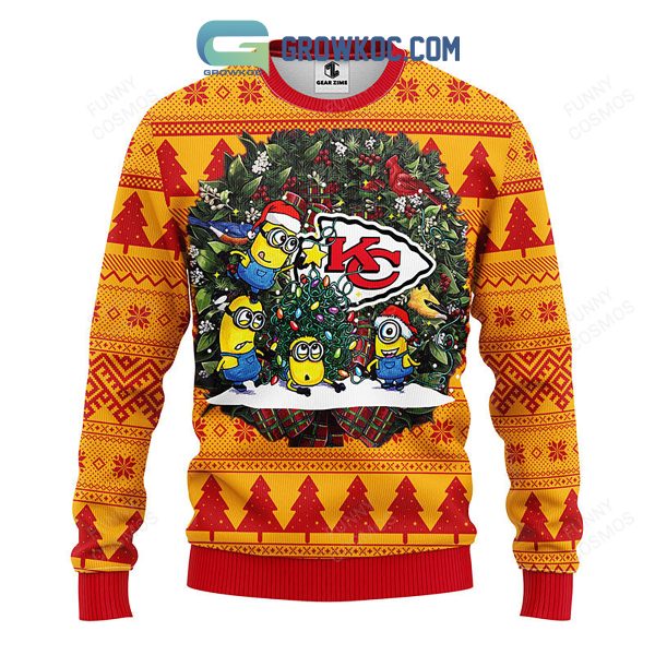 Kansas City Chiefs Minion Christmas Ugly Sweater