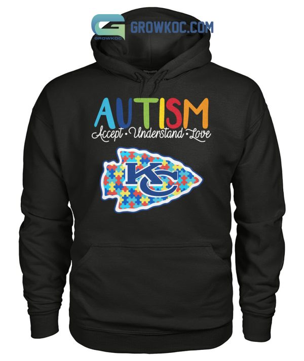 Kansas City Chiefs NFL Autism Awareness Accept Understand Love Shirt