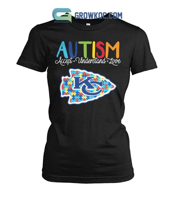 Kansas City Chiefs NFL Autism Awareness Accept Understand Love Shirt