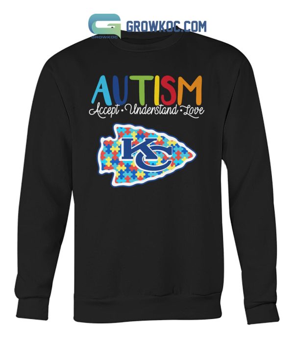 Kansas City Chiefs NFL Autism Awareness Accept Understand Love Shirt