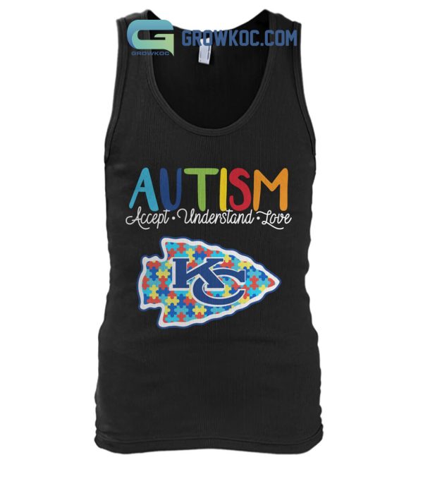 Kansas City Chiefs NFL Autism Awareness Accept Understand Love Shirt