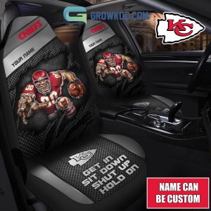 Kansas City Chiefs NFL Mascot Get In Sit Down Shut Up Hold On Personalized Car Seat Covers