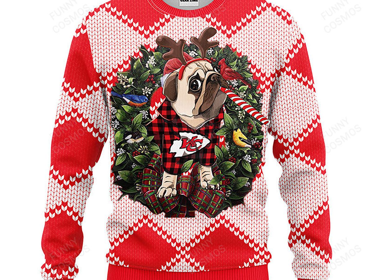 Kansas City Chiefs Pub Dog Christmas Ugly Sweater - Growkoc