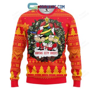 Kansas City Chiefs Snoopy Dog Christmas Ugly Sweater