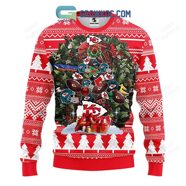 Kansas City Chiefs Tree Ugly Christmas Fleece Sweater