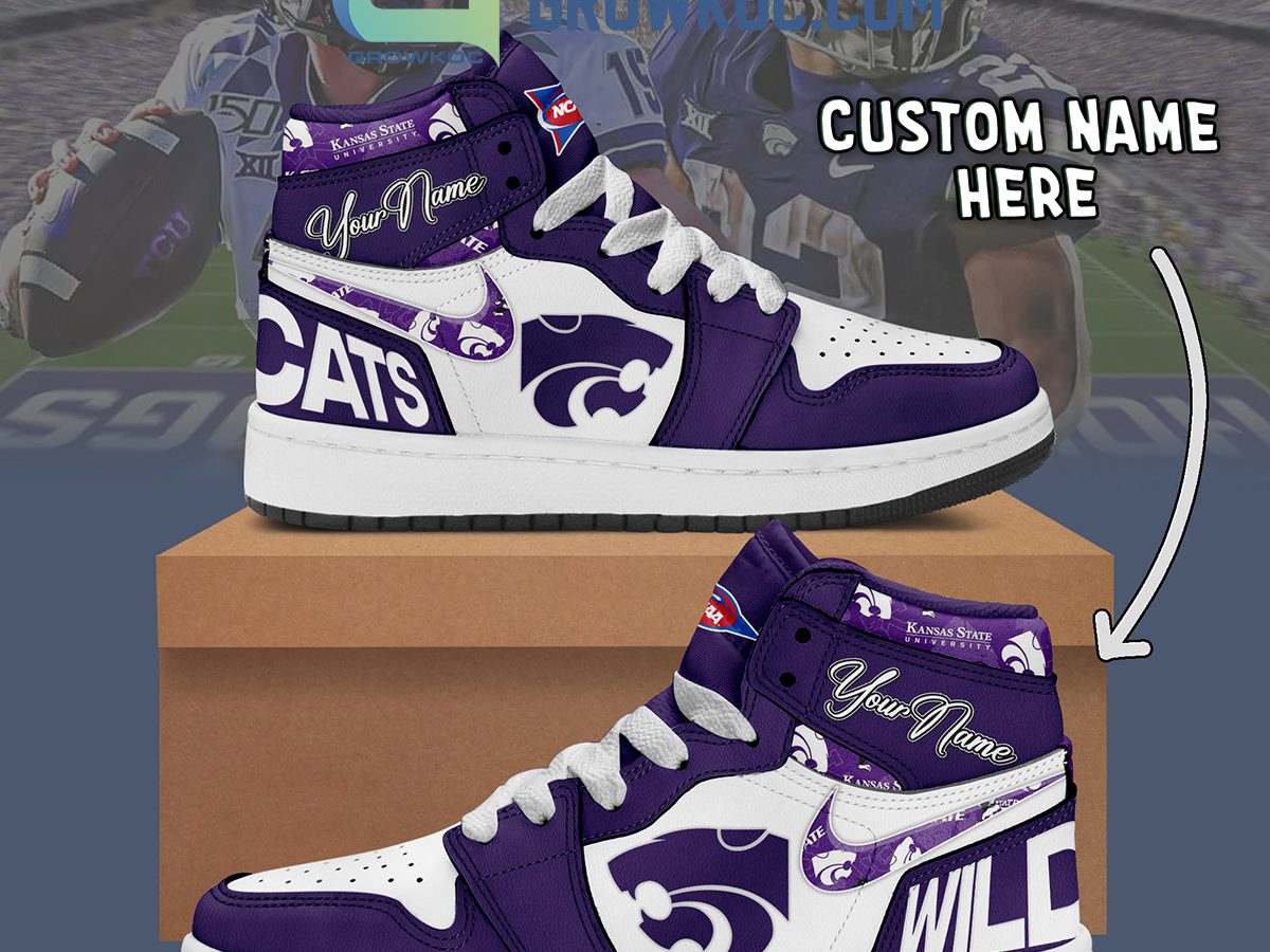 Kansas State Wildcats NCAA Personalized Air Jordan 1 Shoes - Growkoc