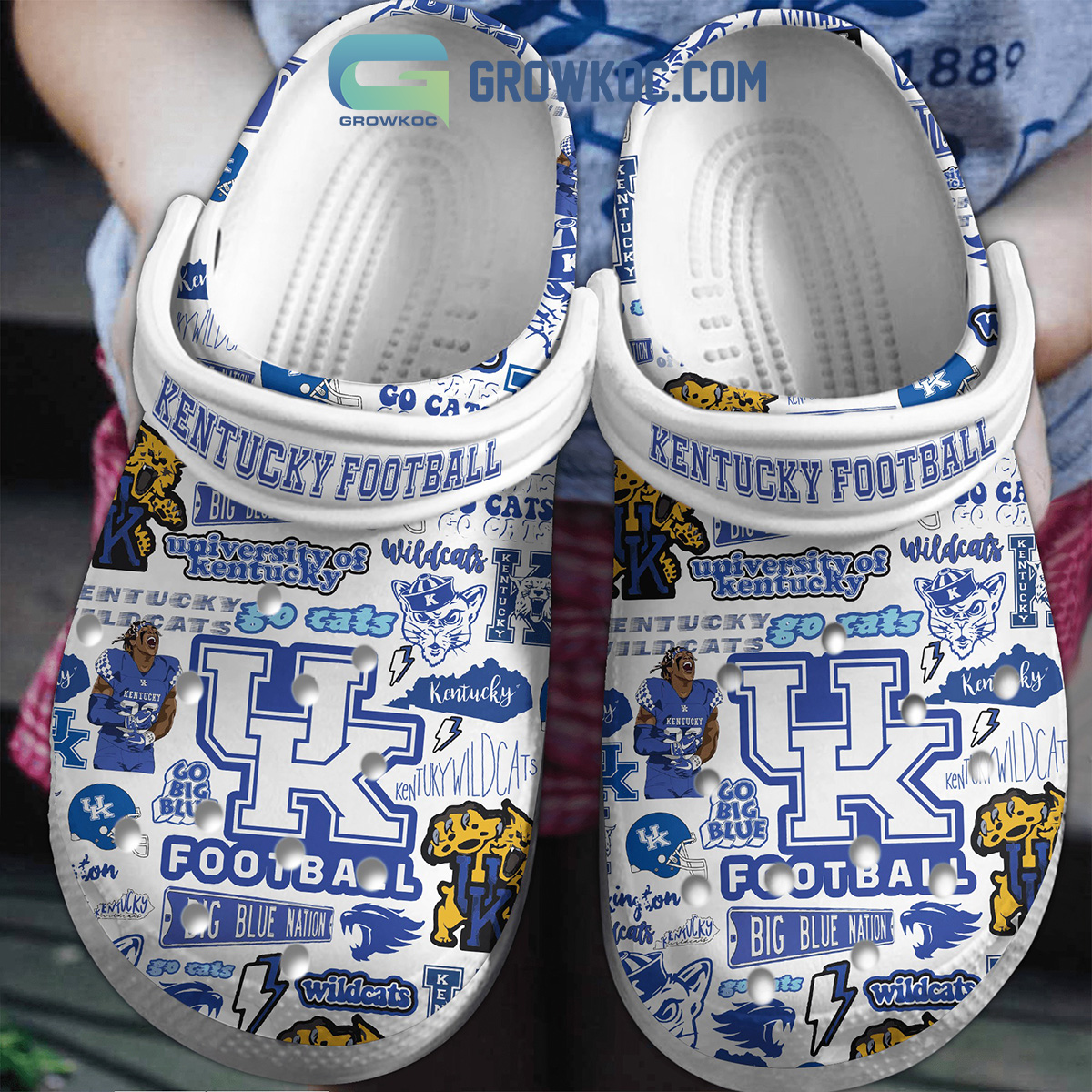 NCAA Kentucky Wildcats Clog Slippers - XXL