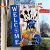 Iowa State Cyclones NCAA Disney Mickey Minnie Welcome Fall Pumpkin Personalized House Garden Flag