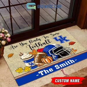 Kentucky Wildcats NCAA Fall Pumpkin Are You Ready For Some Football Personalized Doormat