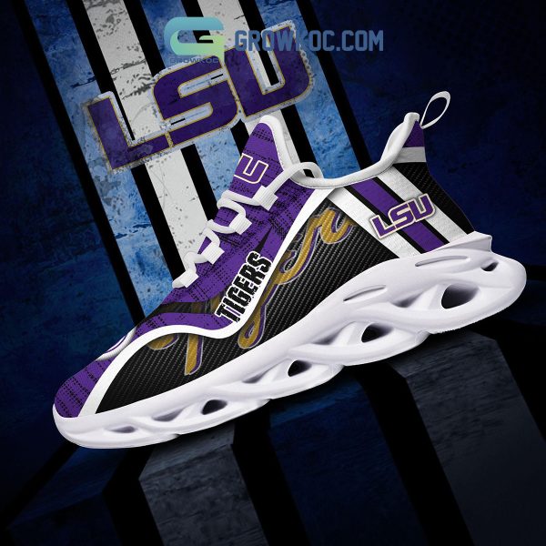 LSU TIGERS NCAA Clunky Sneakers Max Soul Shoes