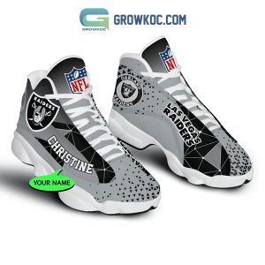 Las Vegas Raiders NFL Personalized Air Jordan 13 Sport Shoes
