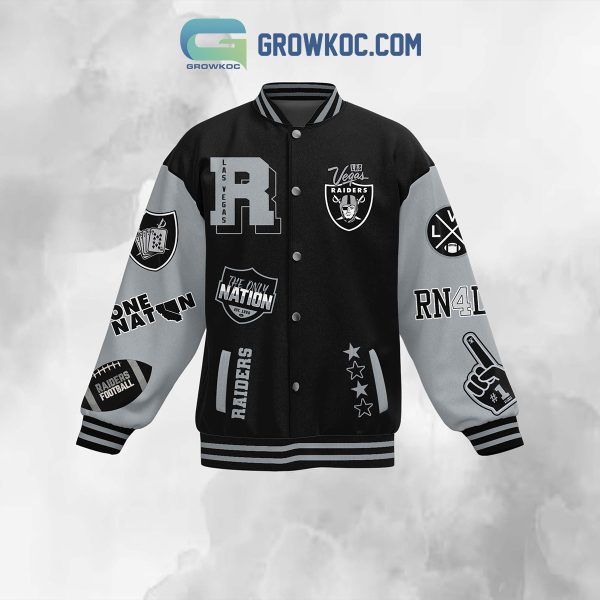 Las Vegas Raiders The Only Nation Raiders Till I Die Baseball Jacket