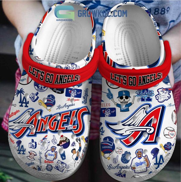 Los Angeles Angels And Dodgers Baseball Team Clogs Crocs