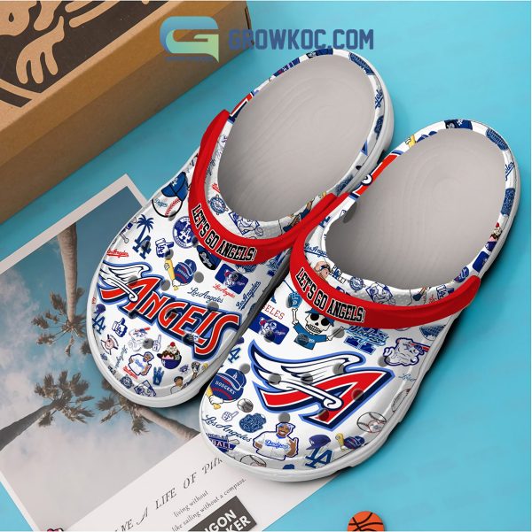 Los Angeles Angels And Dodgers Baseball Team Clogs Crocs