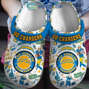 Los Angeles Chargers Go Super Chargers Clogs Crocs