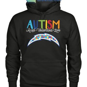 Los Angeles Chargers NFL Autism Awareness Accept Understand Love Shirt