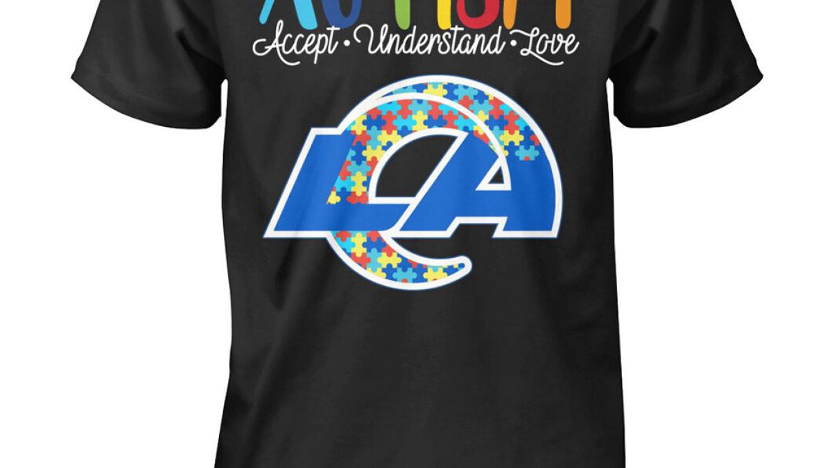 Los Angeles Rams Autism Awareness Accept Understand Love Shirt