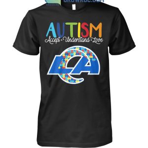 Los Angeles Rams NFL Autism Awareness Accept Understand Love Shirt