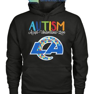 Los Angeles Rams NFL Autism Awareness Accept Understand Love Shirt