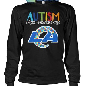 Los Angeles Rams Nfl Autism Awareness Accept Understand Love Shirt