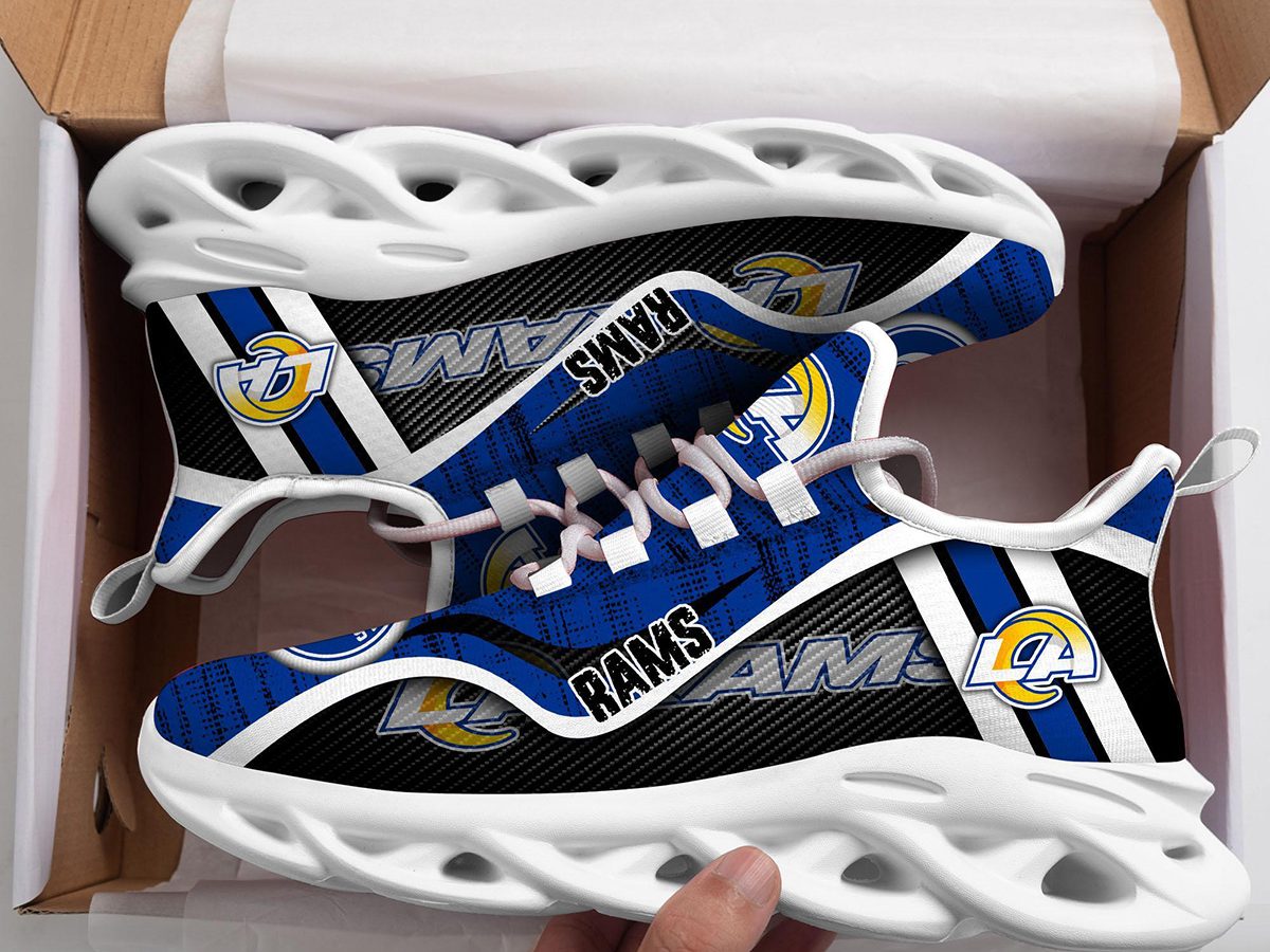 Los Angeles Rams NFL Clunky Sneakers Max Soul Shoes - Growkoc