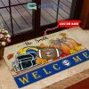 Miami Dolphins NFL Welcome Fall Pumpkin Personalized Doormat