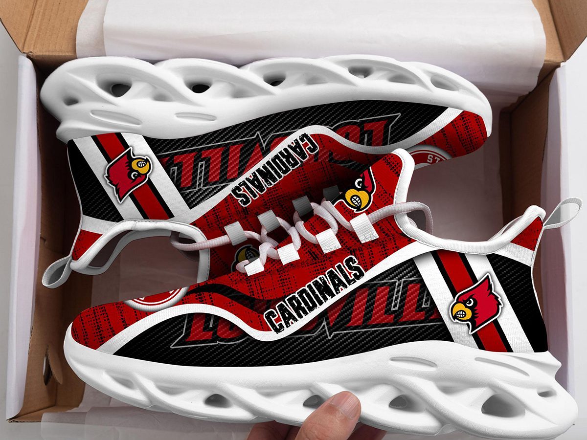 Custom Name NCAA Louisville Cardinals Max Soul Sneakers Trending