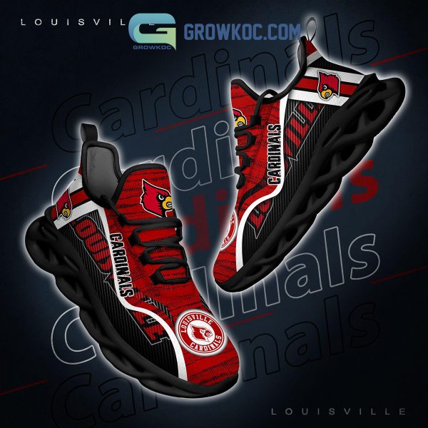 Louisville Cardinals NCAA Clunky Sneakers Max Soul Shoes