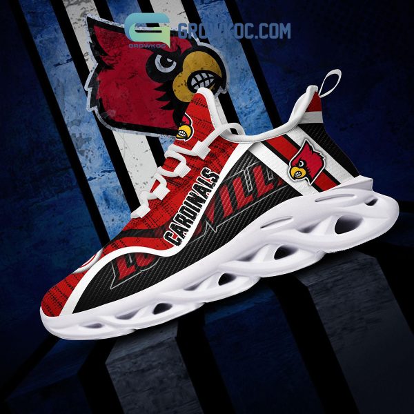 Louisville Cardinals NCAA Clunky Sneakers Max Soul Shoes