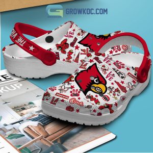 Louisville Cardinals NCAA Peace Love Cards Clogs Crocs
