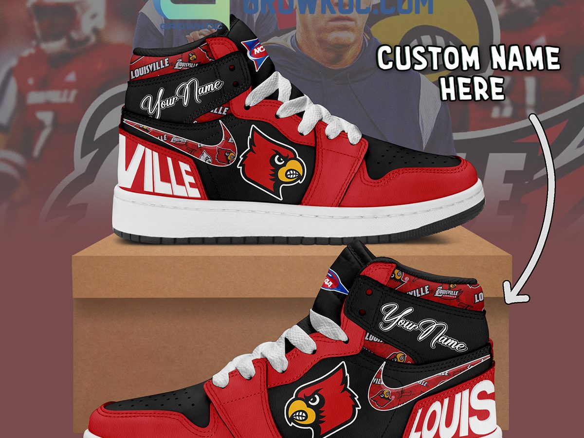 PREMIUM NCAA Louisville Cardinals Custom Name Hey Dude Shoes