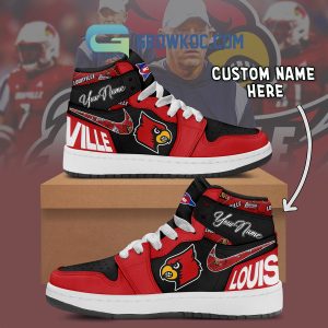 Louisville Cardinals NCAA Personalized Air Jordan 1 Shoes