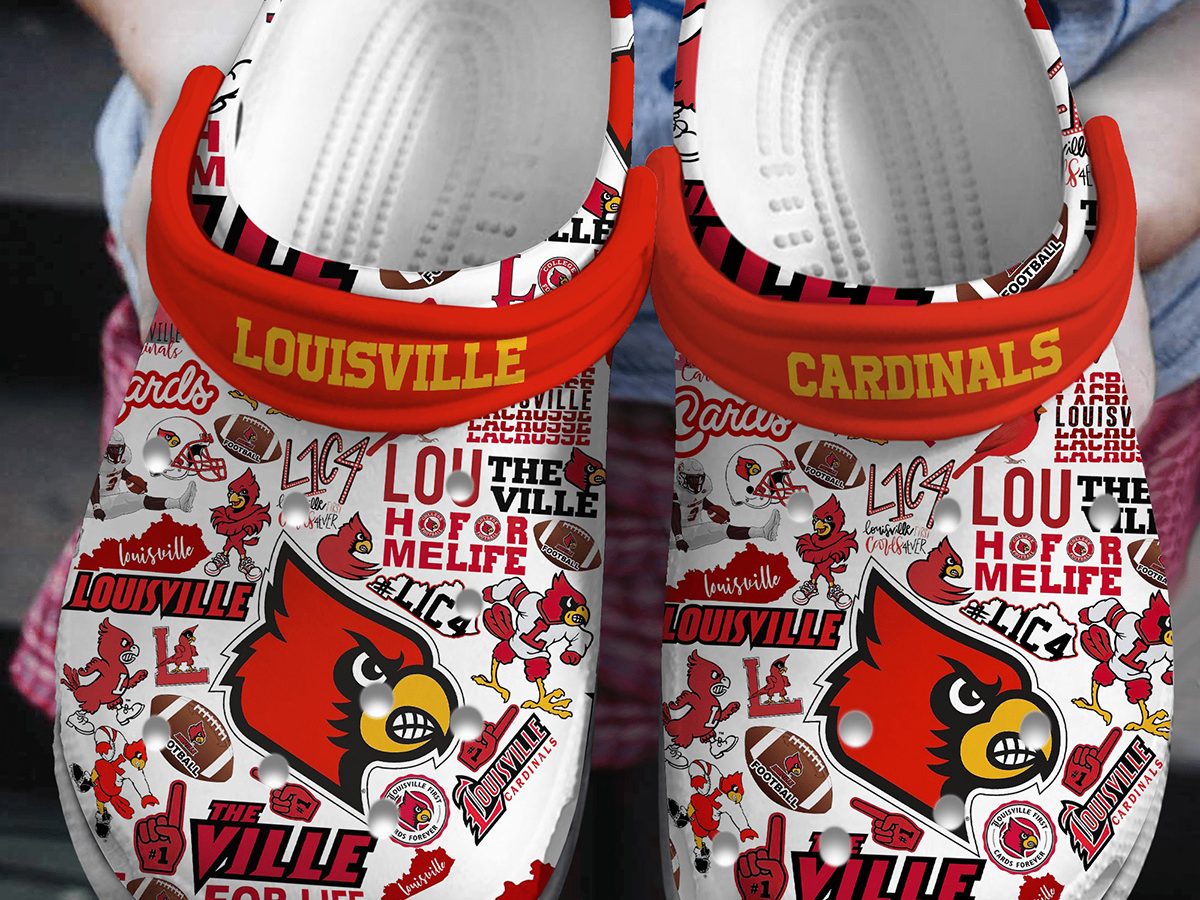 Louisville Cardinals NCAA Clunky Sneakers Max Soul Shoes - Growkoc
