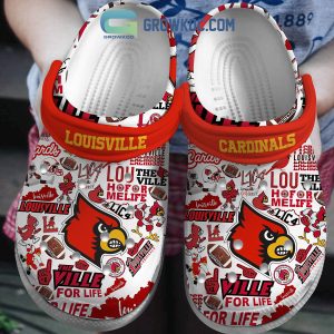 Louisville Cardinals The Ville For Life Clogs Crocs