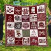 Montana Grizzlies football NCAA Collection Design Fleece Blanket Quilt