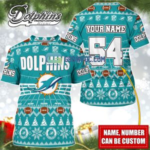 Miami Dolphins NFL Christmas Personalized Hoodie Zipper Fleece Jacket -  Growkoc