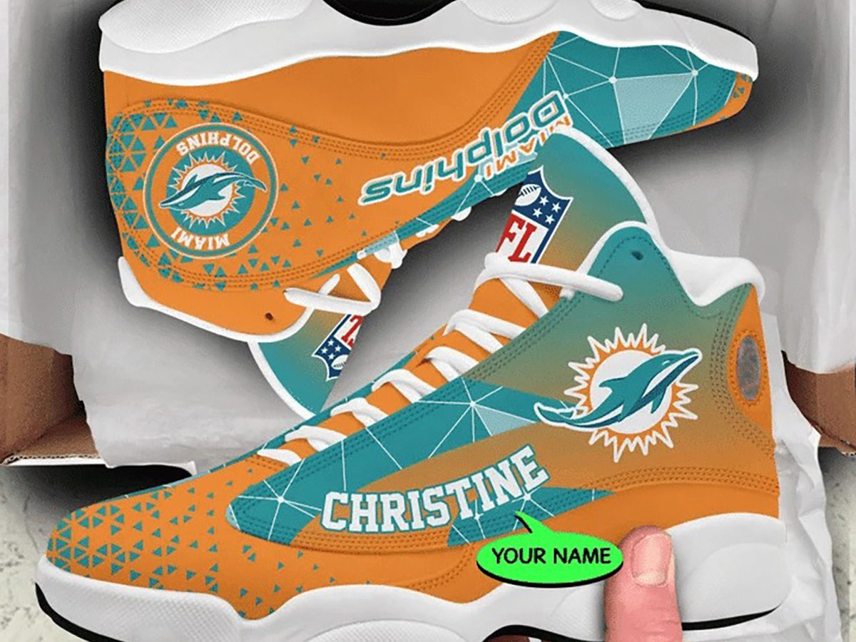 Miami Dolphins Custom Name Men And Women Max Soul Shoes