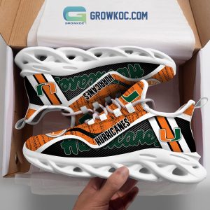 Miami Hurricanes NCAA Clunky Sneakers Max Soul Shoes