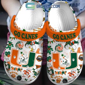 Miami Hurricanes NCAA Go Canes Clogs Crocs