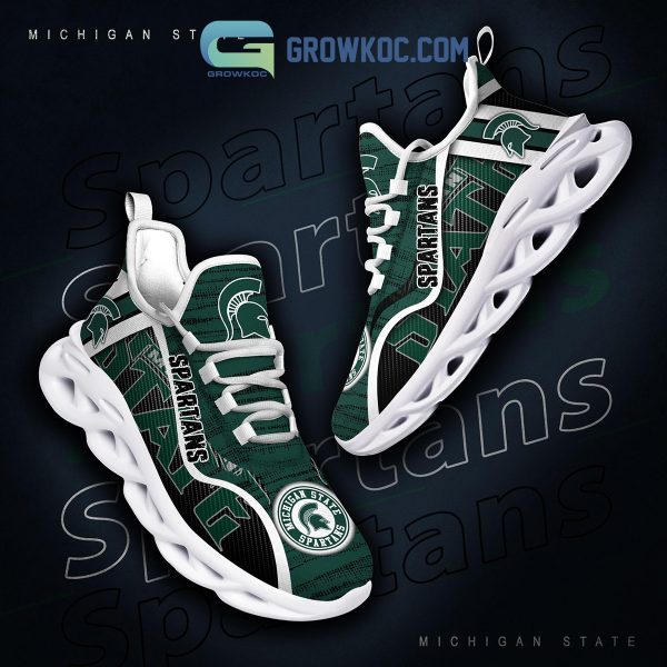 Michigan State Spartans NCAA Clunky Sneakers Max Soul Shoes