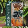 Miami Hurricanes NCAA Welcome Fall Pumpkin House Garden Flag