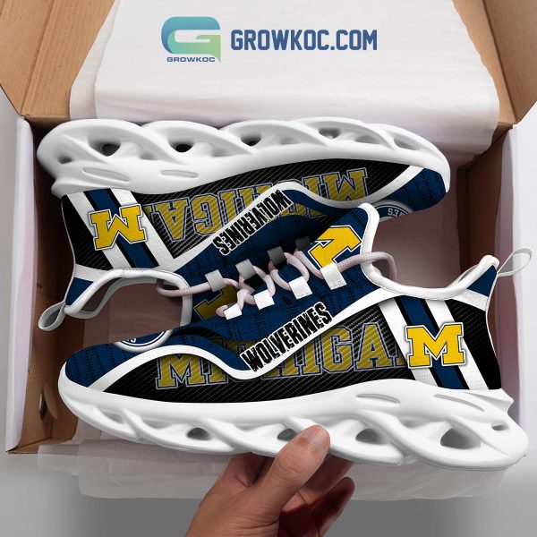 Michigan Wolverines NCAA Clunky Sneakers Max Soul Shoes