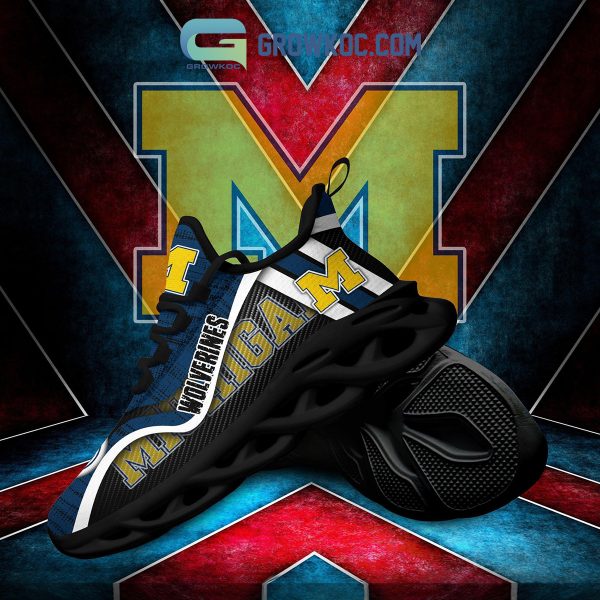 Michigan Wolverines NCAA Clunky Sneakers Max Soul Shoes
