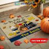 Miami Hurricanes NCAA Fall Pumpkin Are You Ready For Some Football Personalized Doormat